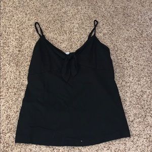 Black old Navy tank top with tie in the front!